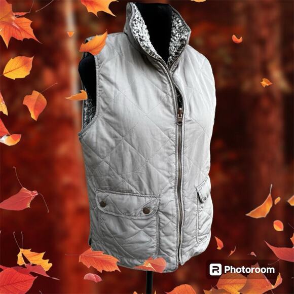 Thread and Supply, quilted Tan color, women's size S vest. - Picture 1 of 12
